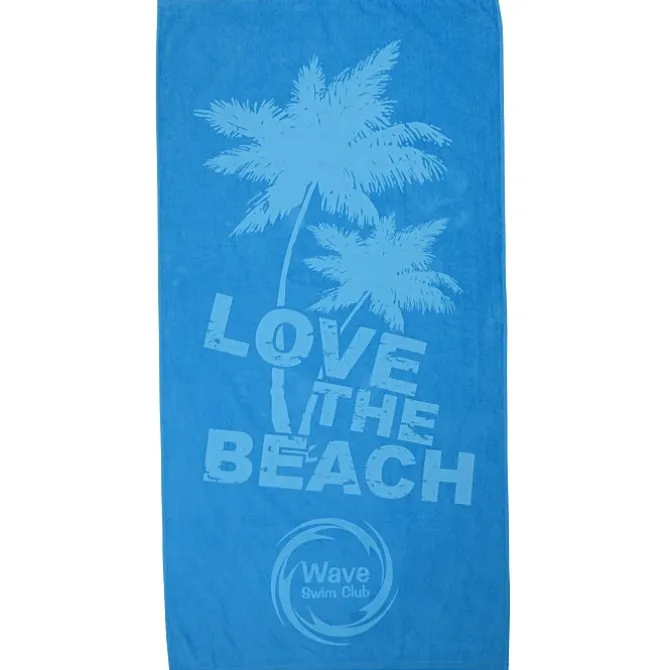 Tone on Tone Stock Art Towel - Love the Beach
