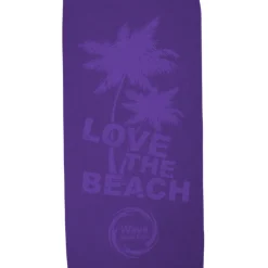 Tone on Tone Stock Art Towel - Love the Beach