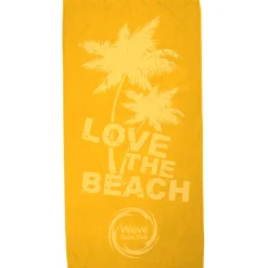 Tone on Tone Stock Art Towel - Love the Beach