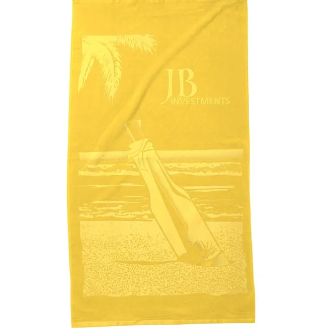 Tone on Tone Stock Art Towel - Message in a Bottle