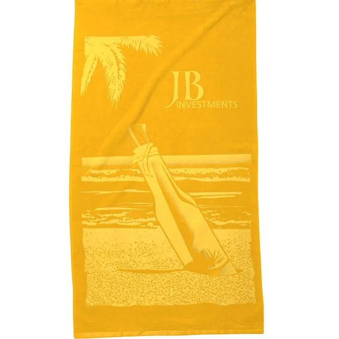 Tone on Tone Stock Art Towel - Message in a Bottle