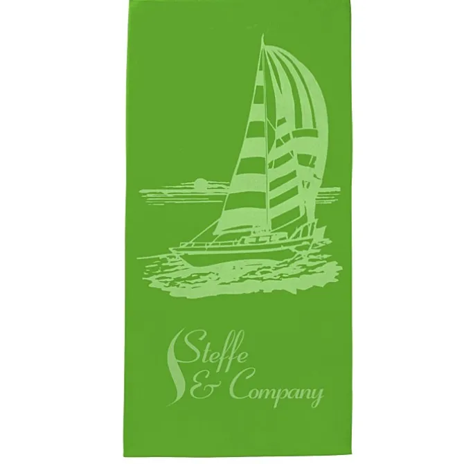Tone on Tone Stock Art Towel - Sailboat