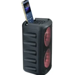 Tower Bluetooth Speaker with Phone Holder - Full Color