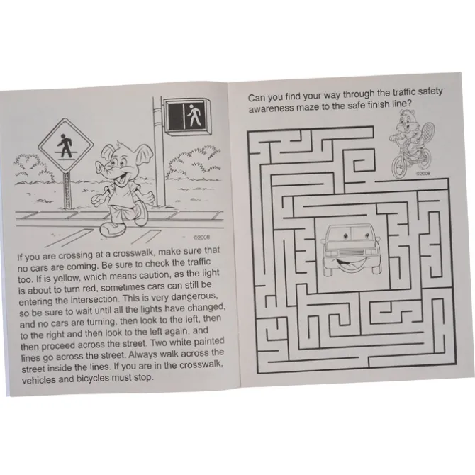 Traffic Safety Awareness Coloring Book