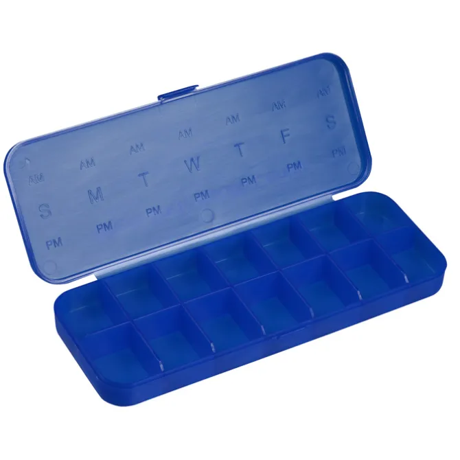 Traveler's Weekly AM / PM Pill Box