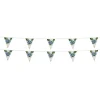 20' Triangle Pennant String - 12 inches x 9 inches - 11 Pennants - Two Sided