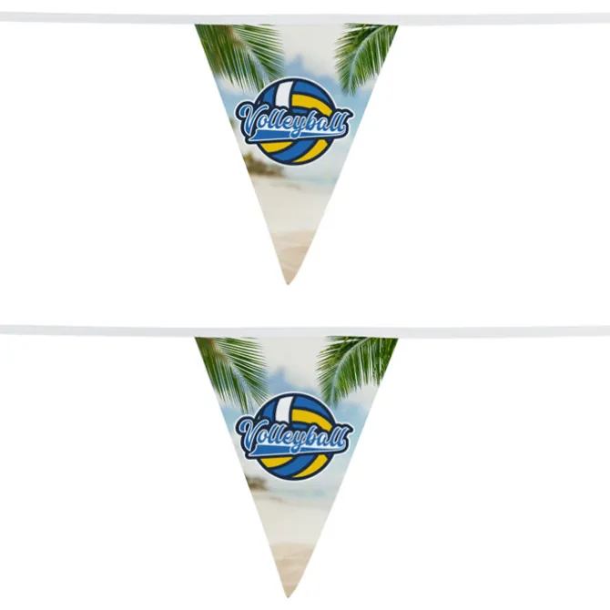 20' Triangle Pennant String - 12 inches x 9 inches - 11 Pennants - Two Sided