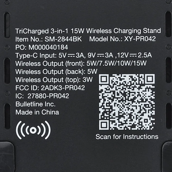 TriCharge 3-in-1 Wireless Charging Stand