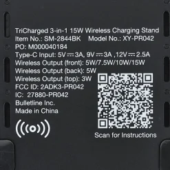 TriCharge 3-in-1 Wireless Charging Stand - Full Color