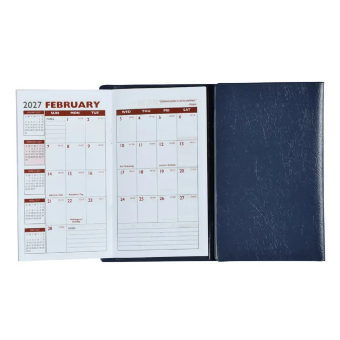 Tri-Fold Academic Planner with Notepad & Contact Book