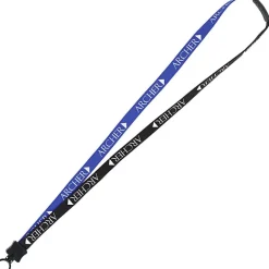Two-Tone Cotton Lanyard - 5/8 inches - Plastic O-Ring