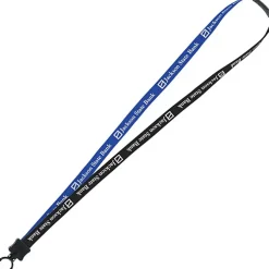 Two-Tone Cotton Lanyard - 5/8 inches - Plastic O-Ring - 24 hr