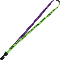 Two-Tone Cotton Lanyard - 5/8 inches - Plastic Bulldog Clip