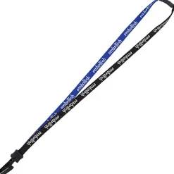 Two-Tone Cotton Lanyard - 5/8 inches - Plastic Bulldog Clip