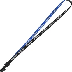 Two-Tone Cotton Lanyard - 5/8 inches - Plastic Bulldog Clip