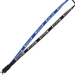 Two-Tone Cotton Lanyard - 5/8 inches - Snap Buckle Release - 24 hr