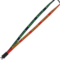 Two-Tone Cotton Lanyard - 5/8 inches - Snap Buckle Release - 24 hr