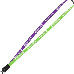 Two-Tone Cotton Lanyard - 5/8 inches - Snap Buckle Release - 24 hr