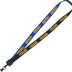 Two-Tone Cotton Lanyard - 7/8 inches - Metal Lobster Claw - 24 hr