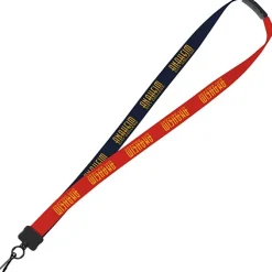 Two-Tone Cotton Lanyard - 7/8 inches - Metal Swivel Snap Hook - 24 hr