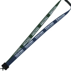 Two-Tone Smooth Nylon Lanyard - 7/8 inches - 36 inches - Plastic O-Ring