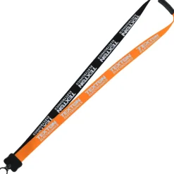 Two-Tone Smooth Nylon Lanyard - 7/8 inches - 36 inches - Plastic O-Ring