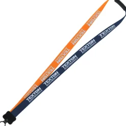 Two-Tone Smooth Nylon Lanyard - 7/8 inches - 36 inches - Plastic O-Ring