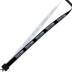 Two-Tone Smooth Nylon Lanyard - 7/8 inches - 36 inches - Plastic O-Ring