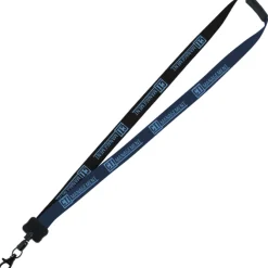 Two-Tone Smooth Nylon Lanyard - 7/8 inches - 36 inches - Metal Lobster Claw