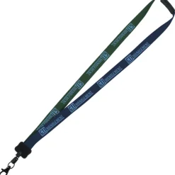 Two-Tone Smooth Nylon Lanyard - 7/8 inches - 36 inches - Metal Lobster Claw