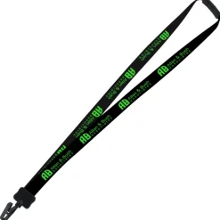 Two-Tone Smooth Nylon Lanyard - 7/8 inches - 36 inches - Plastic Bulldog Clip