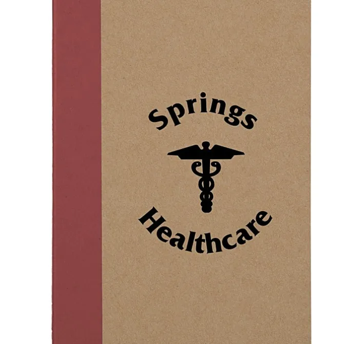 Two-Tone Stitched Notebook - 24 hr