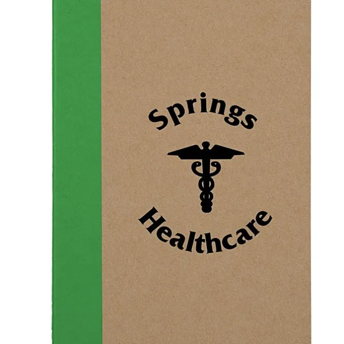 Two-Tone Stitched Notebook - 24 hr