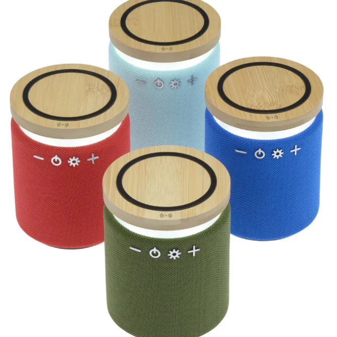 Ultra Sound Speaker with 10W Bamboo Wireless Charger