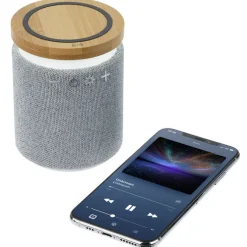 Ultra Sound Speaker with 10W Bamboo Wireless Charger