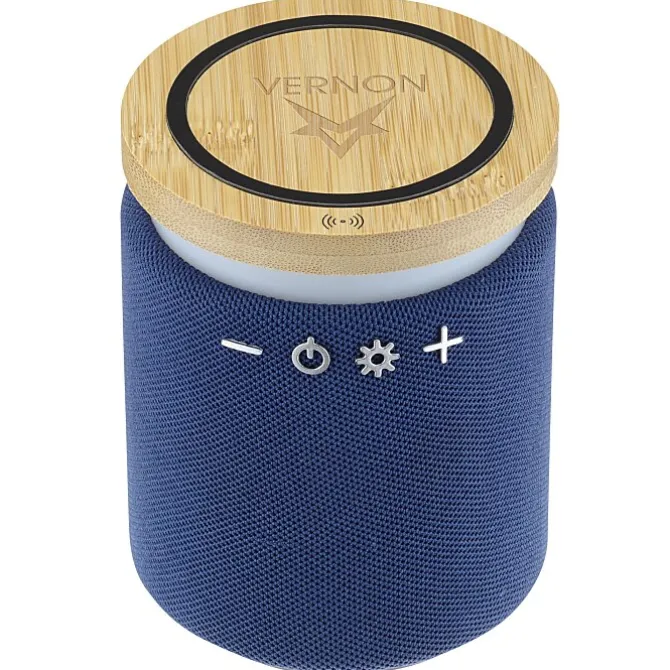 Ultra Sound Speaker with 10W Bamboo Wireless Charger