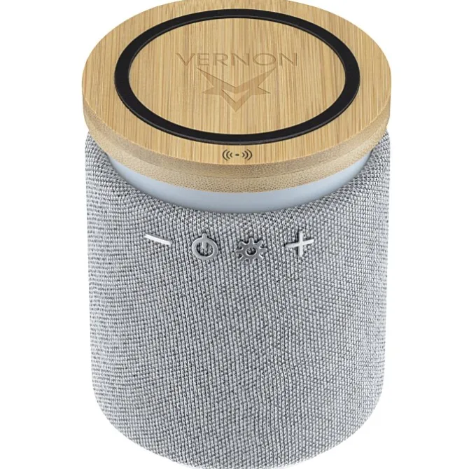 Ultra Sound Speaker with 10W Bamboo Wireless Charger