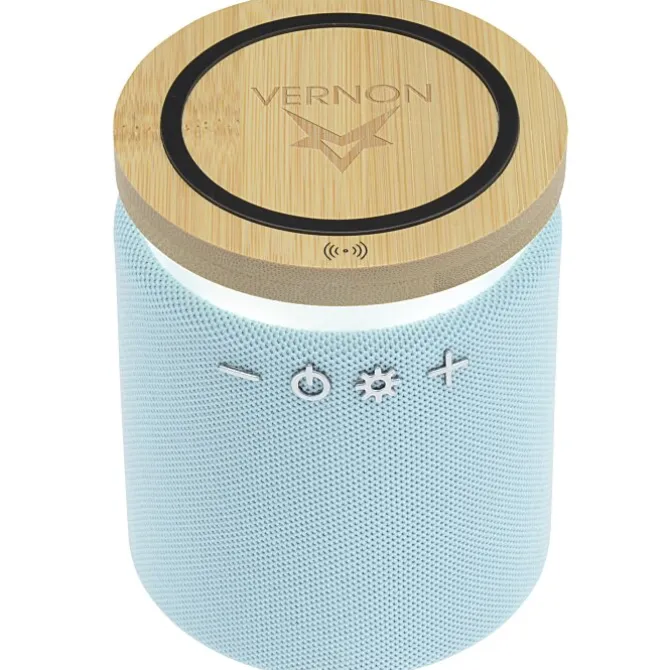 Ultra Sound Speaker with 10W Bamboo Wireless Charger
