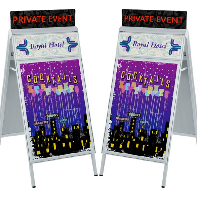 Uptown Accent A-Frame Sign - 50 inches