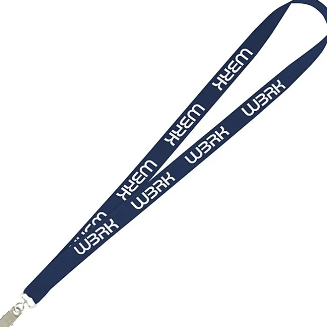 Value Lanyard - 3/4 inches - Metal Bulldog Clip - 24 hr