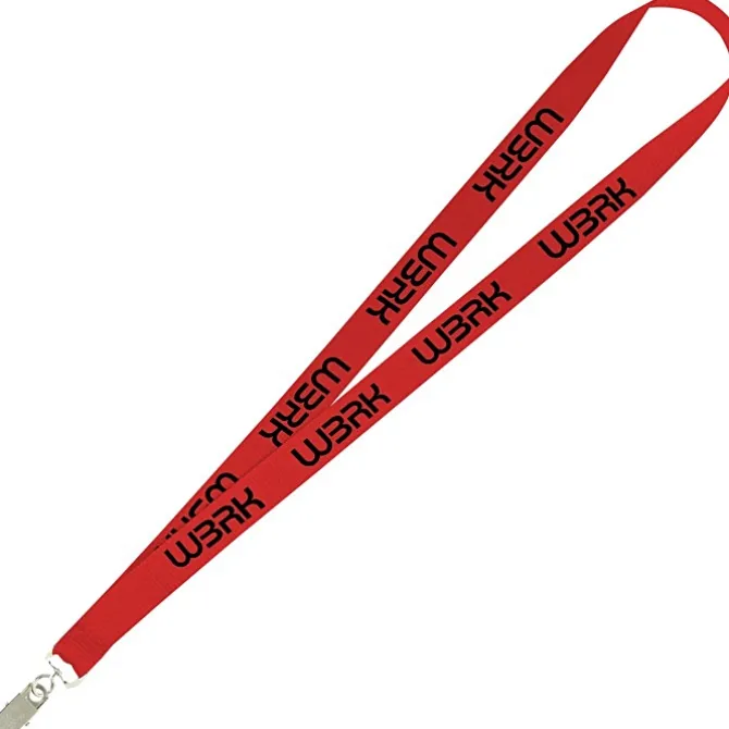 Value Lanyard - 3/4 inches - Metal Bulldog Clip - 24 hr