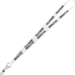 Value Lanyard - 1/2 inches - Metal Bulldog Clip - 24 hr