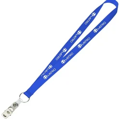Value Lanyard - 3/4 inches - Snap with Metal Bulldog Clip