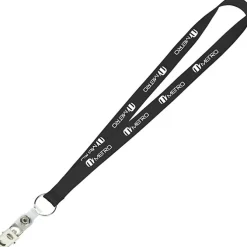 Value Lanyard - 3/4 inches - Snap with Metal Bulldog Clip - 24 hr