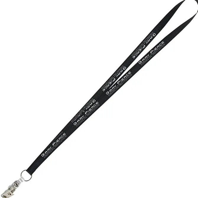 Value Lanyard - 1/2 inch - Snap with Metal Bulldog Clip