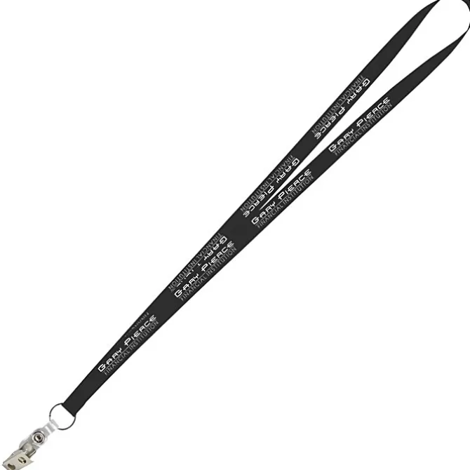 Value Lanyard - 1/2 inch - Snap with Metal Bulldog Clip