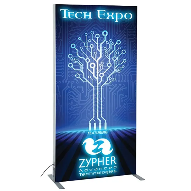 Vector Light Box Banner Stand - 36 inches - One Sided