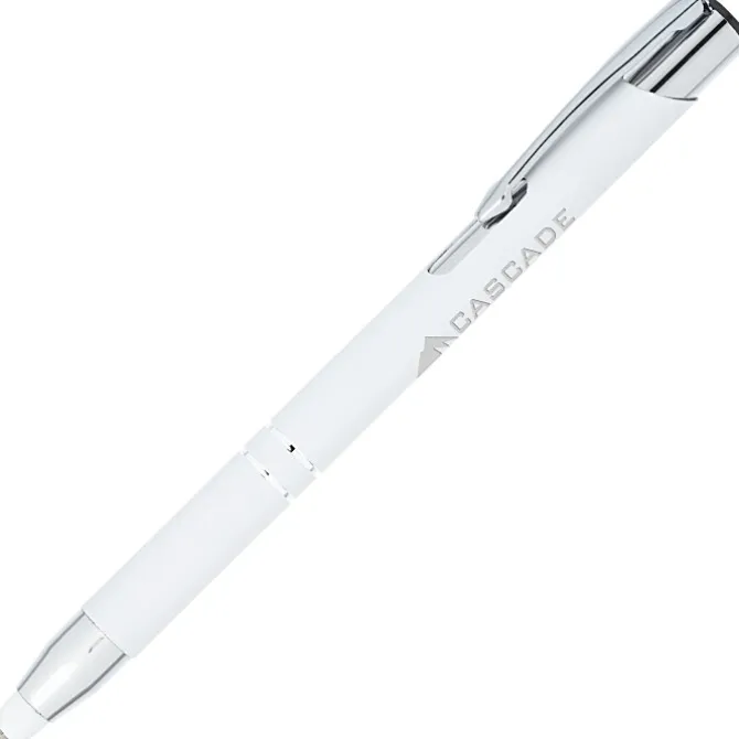 Venetian Soft Touch Stylus Metal Pen - Laser