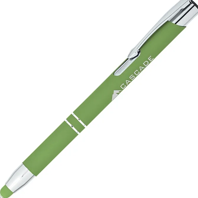 Venetian Soft Touch Stylus Metal Pen - Laser
