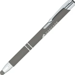 Venetian Soft Touch Stylus Metal Pen - Laser